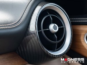 Alfa Romeo Giulia Interior Air Vent Cover Trim Kit - Carbon Fiber - Front Set - Feroce Carbon